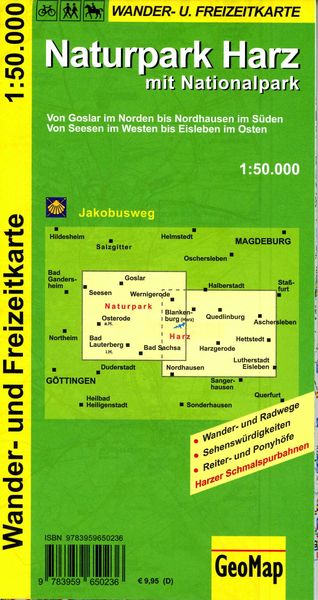 Produktbild: Naturpark Harz mit Nationalpark 1:50.000