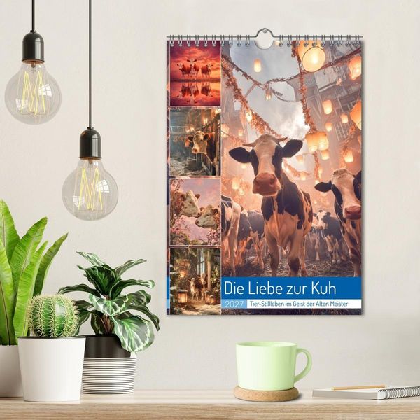 Produktbild: Die Liebe zur Kuh (Wandkalender 2027 DIN A4 hoch), CALVENDO Monatskalender