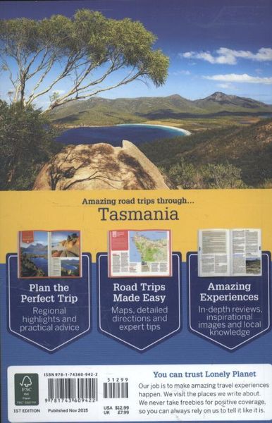Produktbild: Lonely Planet Tasmania Road Trips