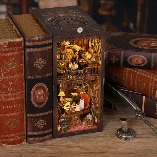 Produktbild: FiguredArt SL06 - DIY Book Nook, Wunderbibliothek, Puzzle 256 Teile, Miniatur-Diorama