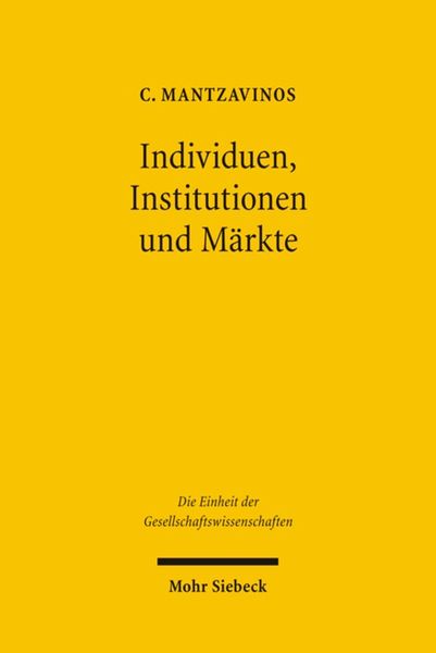Produktbild: Individuen, Institutionen und M&auml;rkte