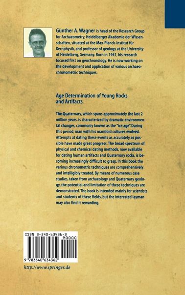 Produktbild: Age Determination of Young Rocks and Artifacts