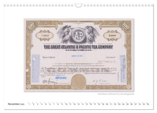 Produktbild: Aktien & Wertpapiere (Wandkalender 2026 DIN A3 quer), CALVENDO Monatskalender