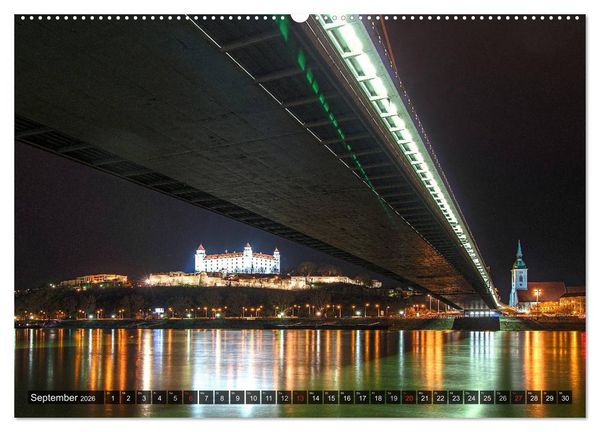 Produktbild: Donaumetropole Bratislava (hochwertiger Premium Wandkalender 2026 DIN A2 quer), Kunstdruck in Hochglanz