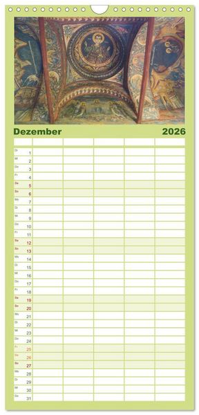 Produktbild: Familienplaner 2026 - Streifz&uuml;ge durch die Walachei mit 5 Spalten (Wandkalender, 21 x 45 cm) CALVENDO