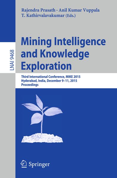 Produktbild: Mining Intelligence and Knowledge Exploration