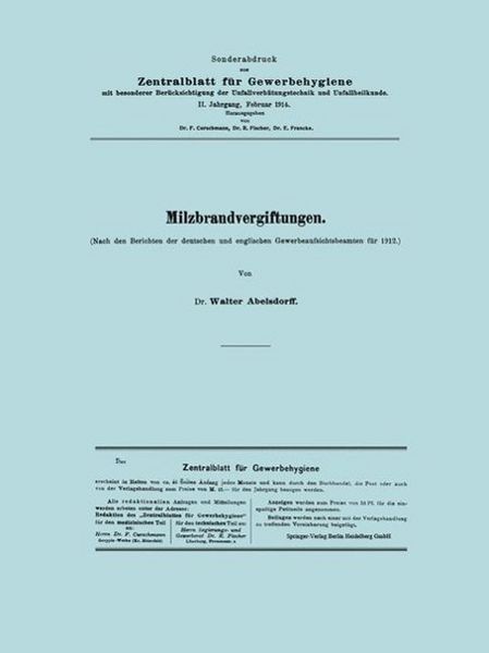 Produktbild: Milzbrandvergiftungen