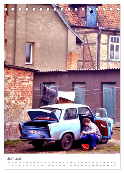 Produktbild: Auto-Land DDR - Trabant und Wartburg (Tischkalender 2026 DIN A5 hoch), CALVENDO Monatskalender
