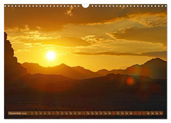 Produktbild: Die W&uuml;ste Wadi Rum (Wandkalender 2026 DIN A3 quer), CALVENDO Monatskalender