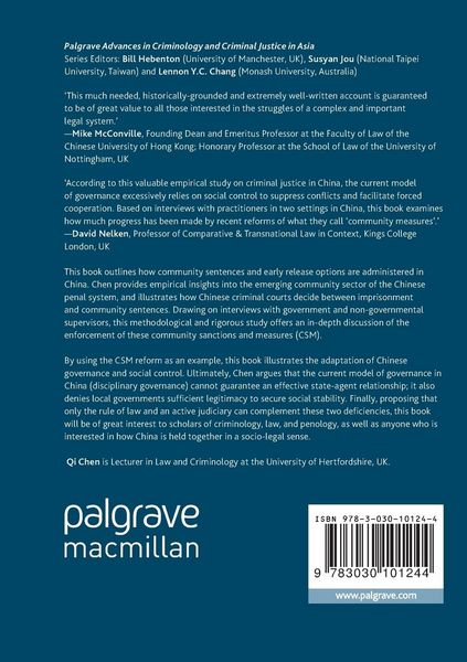 Produktbild: Governance, Social Control and Legal Reform in China
