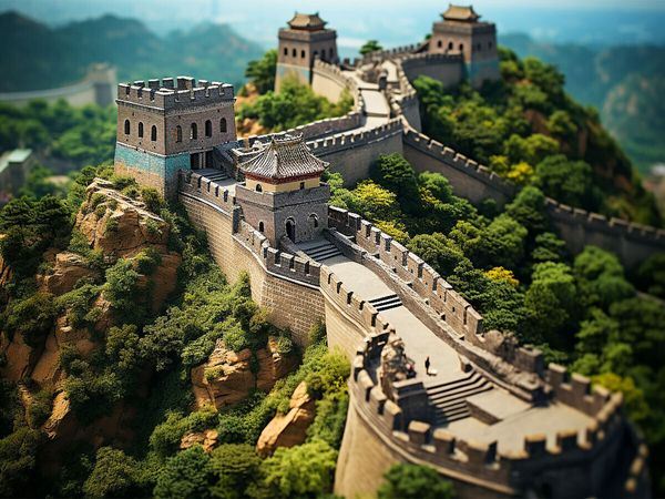 Produktbild: CALVENDO Puzzle Erinnert an die chinesische Mauer | 1000 Teile Lege-Gr&ouml;&szlig;e 64x48cm Foto-Puzzle f&uuml;r gl&uuml;ckliche Stunden