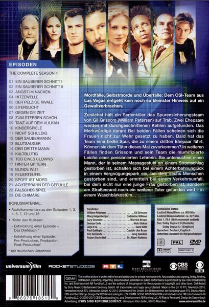 Produktbild: CSI - Season 4 [6 DVDs]