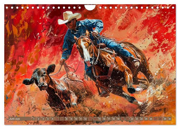 Produktbild: Pferde, Staub und Freiheit (Wandkalender 2026 DIN A4 quer), CALVENDO Monatskalender