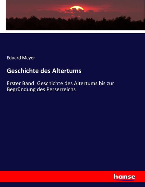 Produktbild: Geschichte des Altertums