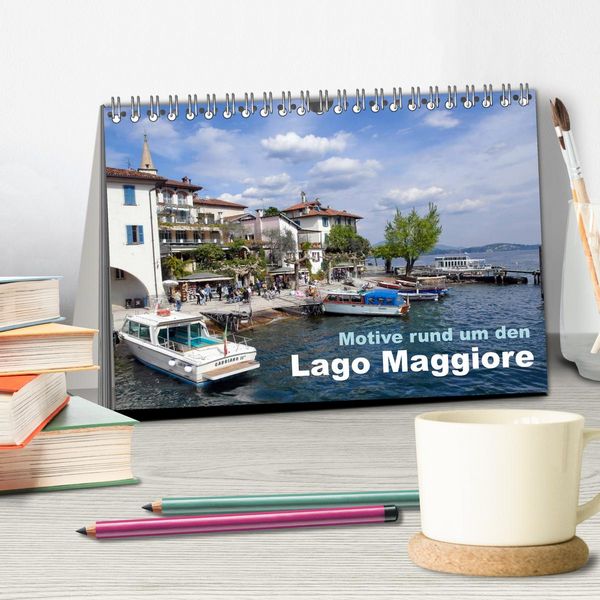 Produktbild: Motive rund um den See Lago Maggiore (Tischkalender 2026 DIN A5 quer), CALVENDO Monatskalender