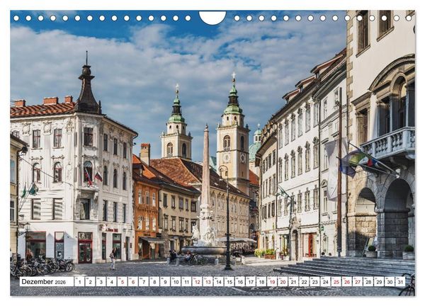 Produktbild: Ein Wochenende in Ljubljana (Wandkalender 2026 DIN A4 quer), CALVENDO Monatskalender