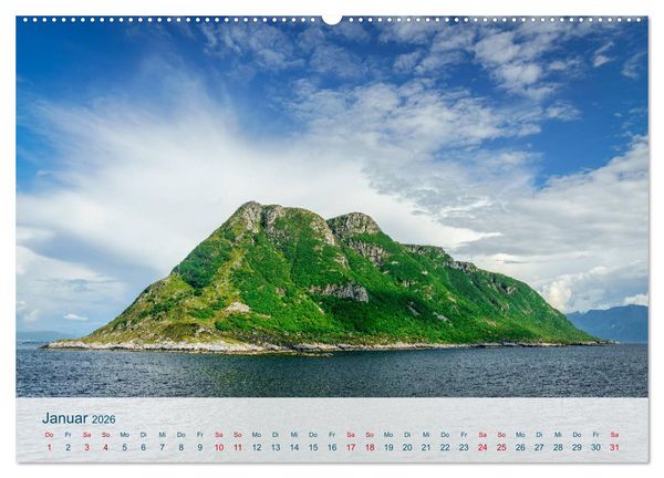 Produktbild: Norwegen von Oslo bis &Aring;lesund (hochwertiger Premium Wandkalender 2026 DIN A2 quer), Kunstdruck in Hochglanz