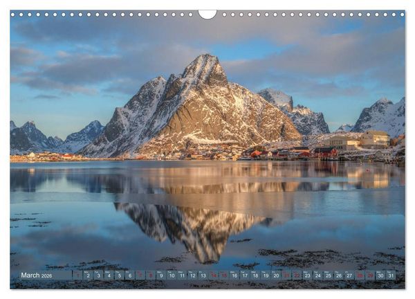 Produktbild: Lofoten, Norway's untamed beauty in Winter (Wall Calendar 2026 DIN A3 landscape), CALVENDO 12 Month Wall Calendar