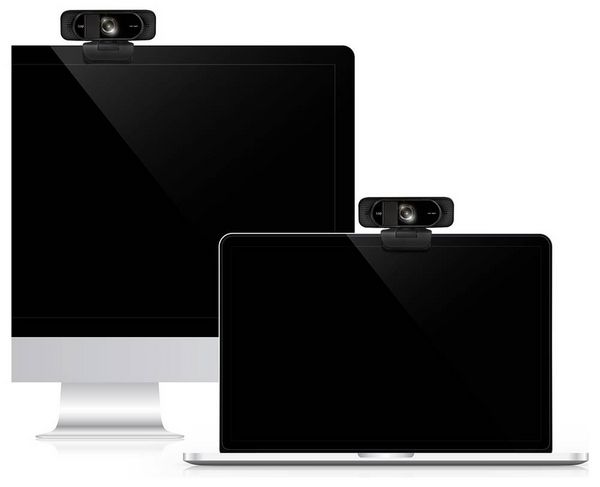 Produktbild: LogiLink UA0381 Full HD-Webcam Klemm-Halterung, Mikrofon