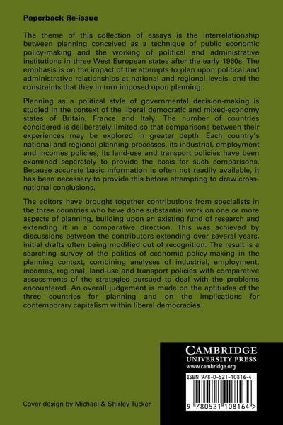 Produktbild: Planning, Politics and Public Policy