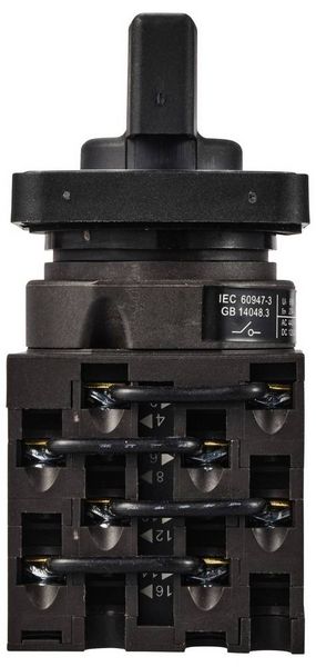 Produktbild: TRU COMPONENTS TC-LW40-20 D404/4A48I Nockenschalter 20A 690V 2 x 45&deg; Schwarz, Grau 1St.