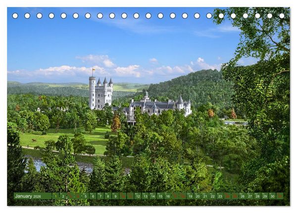 Produktbild: Scotland around 1900 - photos restored and colourised (Desk Calendar 2026 DIN A5 landscape), CALVENDO 12 Month DeskCalendar