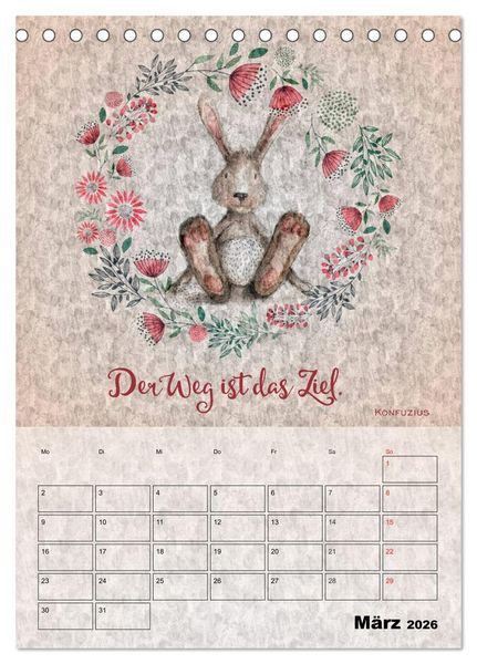 Produktbild: Lebensweisheiten zum Reflektieren (Tischkalender 2026 DIN A5 hoch), CALVENDO Monatskalender