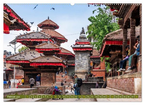 Produktbild: K&ouml;nigsst&auml;tte im Kathmandutal (Wandkalender 2026 DIN A2 quer), CALVENDO Monatskalender