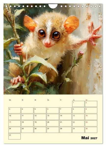 Produktbild: Koboldmakis. Kleine H&uuml;ter des Dschungels (Wandkalender 2027 DIN A4 hoch), CALVENDO Monatskalender
