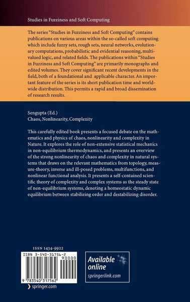 Produktbild: Chaos, Nonlinearity, Complexity