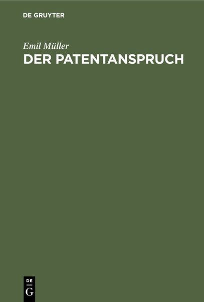 Produktbild: Der Patentanspruch