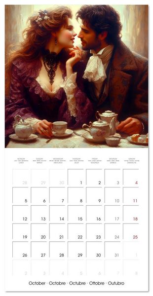 Produktbild: Teatime for two (Wall Calendar 2026 12 &times; 12 Inch) CALVENDO 12 Month Wall Calendar