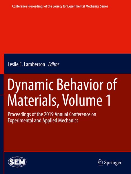 Produktbild: Dynamic Behavior of Materials, Volume 1