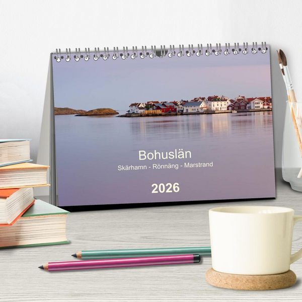 Produktbild: Bohusl&auml;n. Sk&auml;rhamn - R&ouml;nn&auml;ng - Marstrand (Tischkalender 2026 DIN A5 quer), CALVENDO Monatskalender