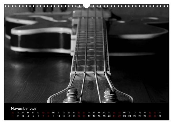 Produktbild: Regelwerke - Details alter E-Gitarren (Wandkalender 2026 DIN A3 quer), CALVENDO Monatskalender