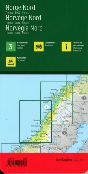 Produktbild: Freytag & berndt Stra&szlig;enkarte Norwegen Nord, Troms&oslash; - Bod&oslash; -