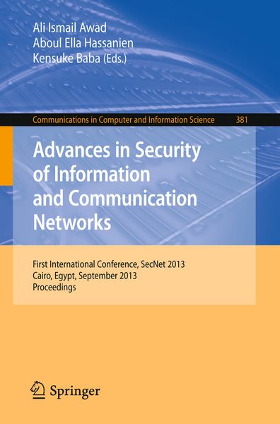 Produktbild: Advances in Security of Information and Communication Networks