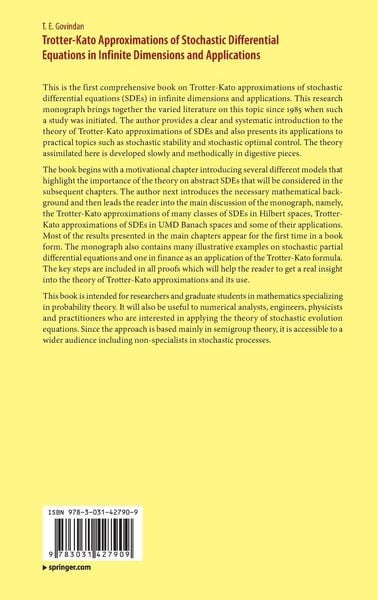 Produktbild: Trotter-Kato Approximations of Stochastic Differential Equations in Infinite Dimensions and Applications