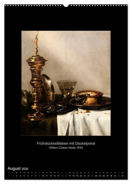 Produktbild: Stillleben - Illusionistische Malerei der Renaissance (Wandkalender 2026 DIN A2 hoch), CALVENDO Monatskalender