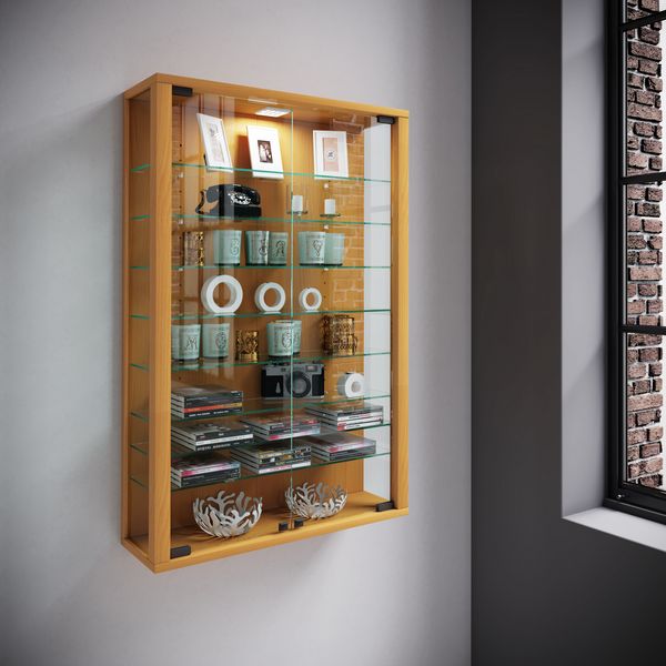 Produktbild: Wandvitrine H&auml;ngevitrine Glasvitrine Vitrosa Mini