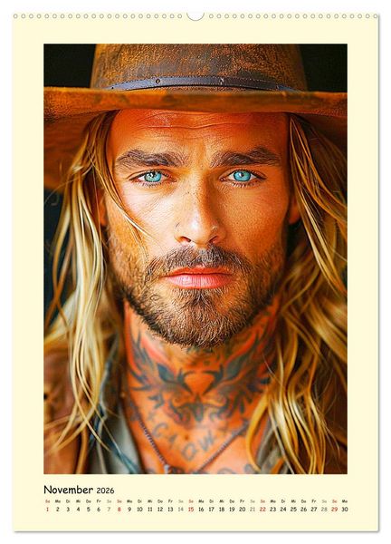 Produktbild: Gay Cowboys. Queerdos. Wild, sch&ouml;n und ungez&auml;hmt (Wandkalender 2026 DIN A2 hoch), CALVENDO Monatskalender