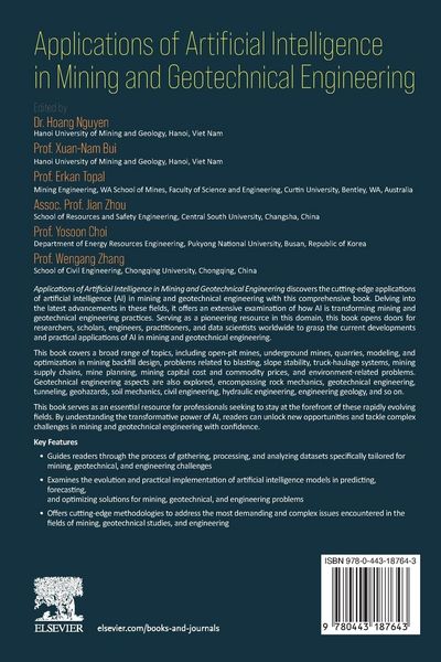 Produktbild: Applications of Artificial Intelligence in Mining and Geotechnical Engineering
