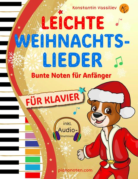 Produktbild: Leichte Weihnachtslieder f&uuml;r Klavier - Bunte Noten f&uuml;r Anf&auml;nger