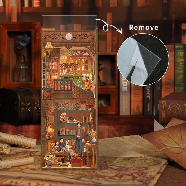 Book Nook DIY Bücherecke Violin Detective Agency
