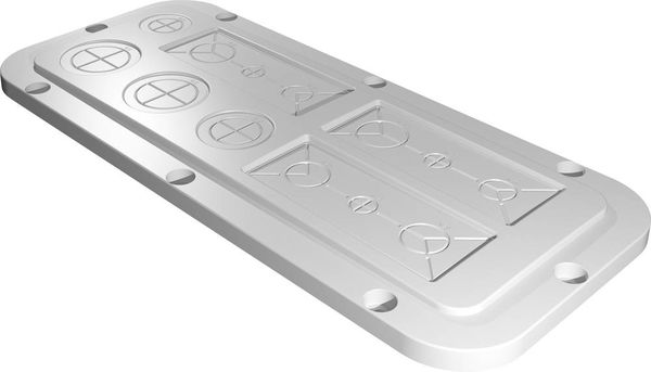 Produktbild: Rittal AX 2562.200 2562200 Flanschplatte (L x B) 149mm x 339mm Kunststoff Grau 1St.
