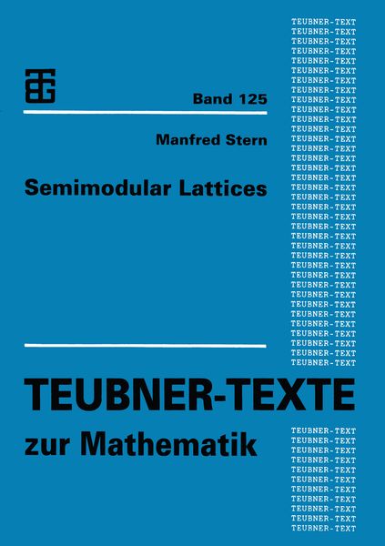 Produktbild: Semimodular Lattices