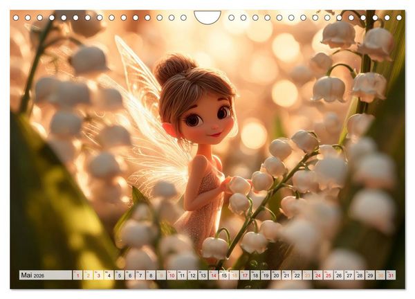 Produktbild: Zauberlicht und Elfenfl&uuml;gel (Wandkalender 2026 DIN A4 quer), CALVENDO Monatskalender