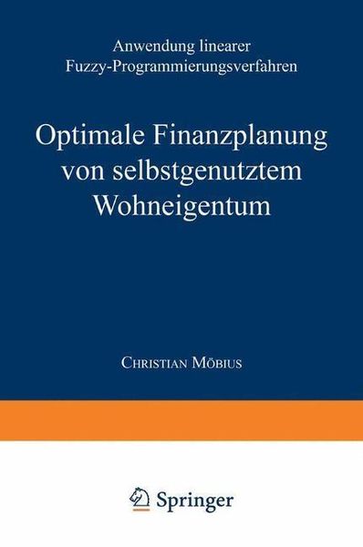 Produktbild: Optimale Finanzplanung von selbstgenutztem Wohneigentum