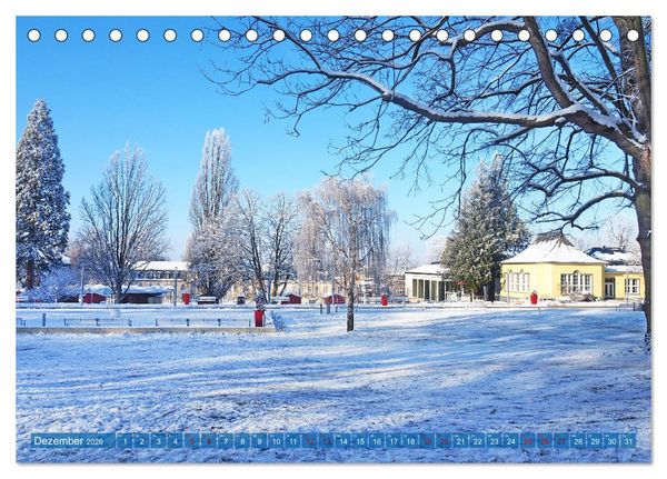 Produktbild: Bad Nenndorf, Kurpark-Impressionen (Tischkalender 2026 DIN A5 quer), CALVENDO Monatskalender