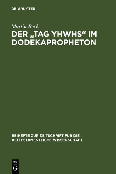Produktbild: Der "Tag YHWHs" im Dodekapropheton